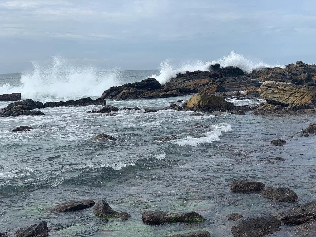 Sandy beach near Dikwella on Sri Lanka's southern coast